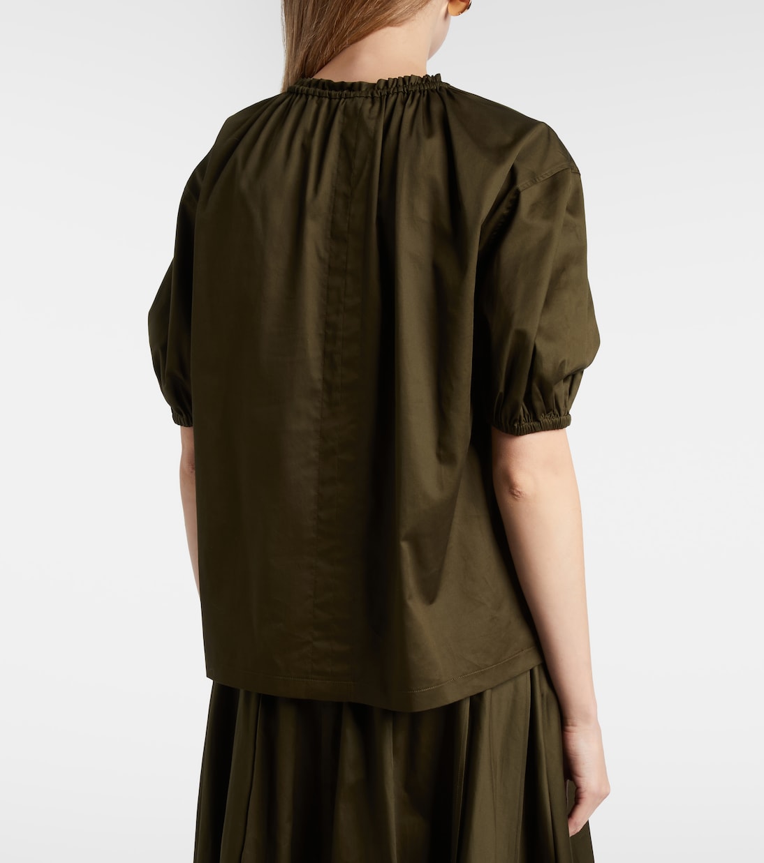 Nador cotton poplin blouse  | Joseph