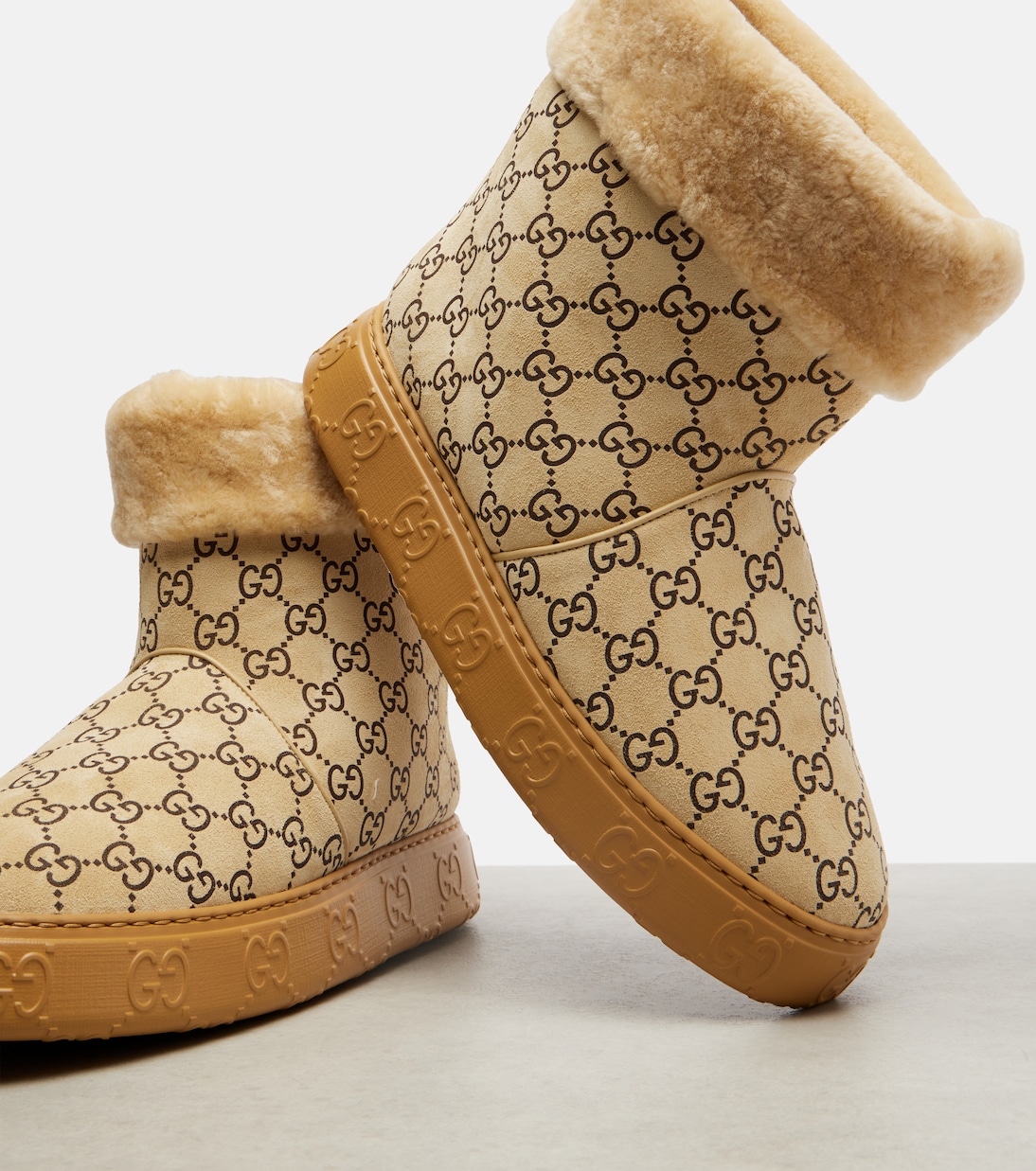 GG suede ankle boots | Gucci