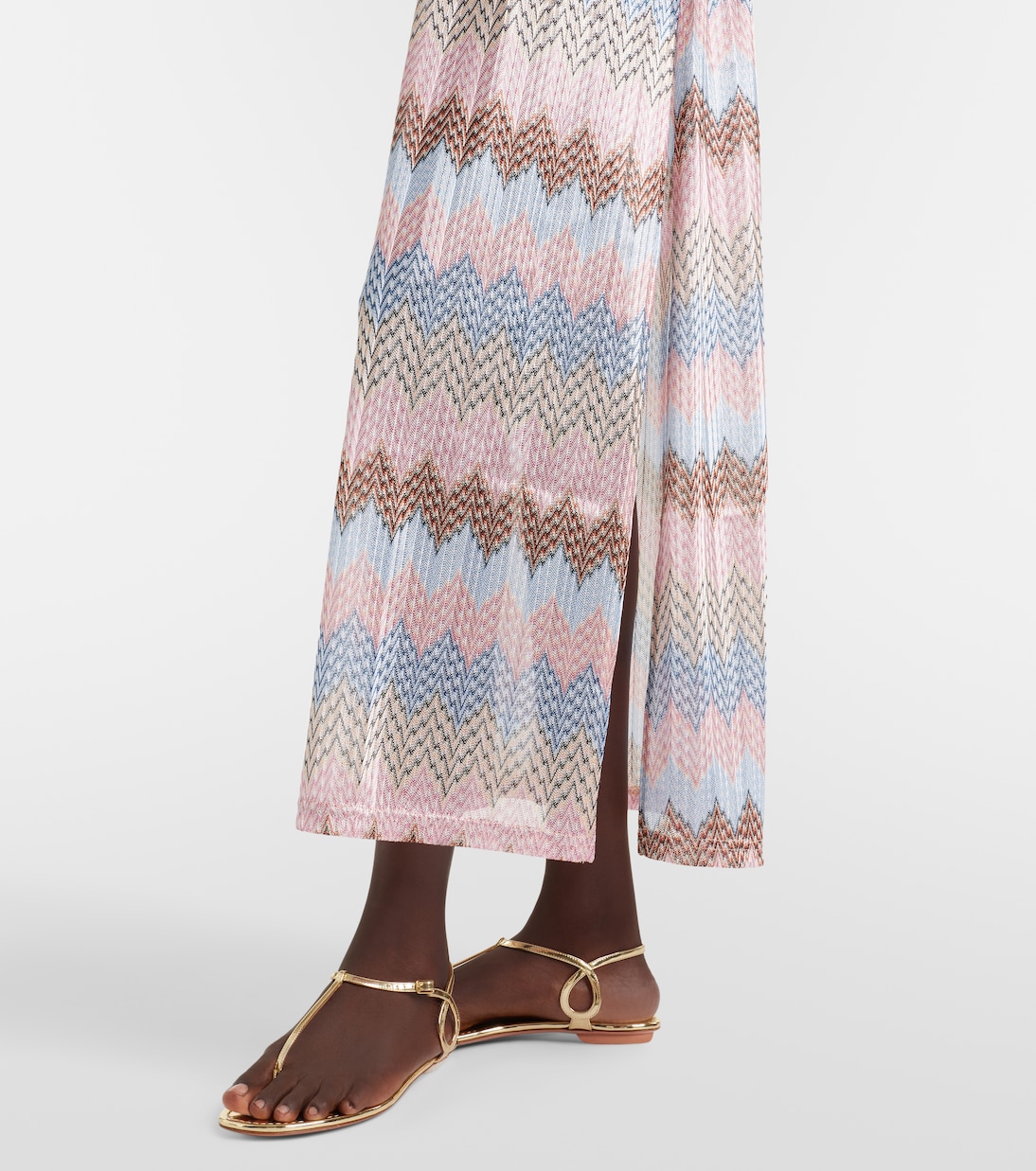 Bria belted knitted maxi dress | Melissa Odabash