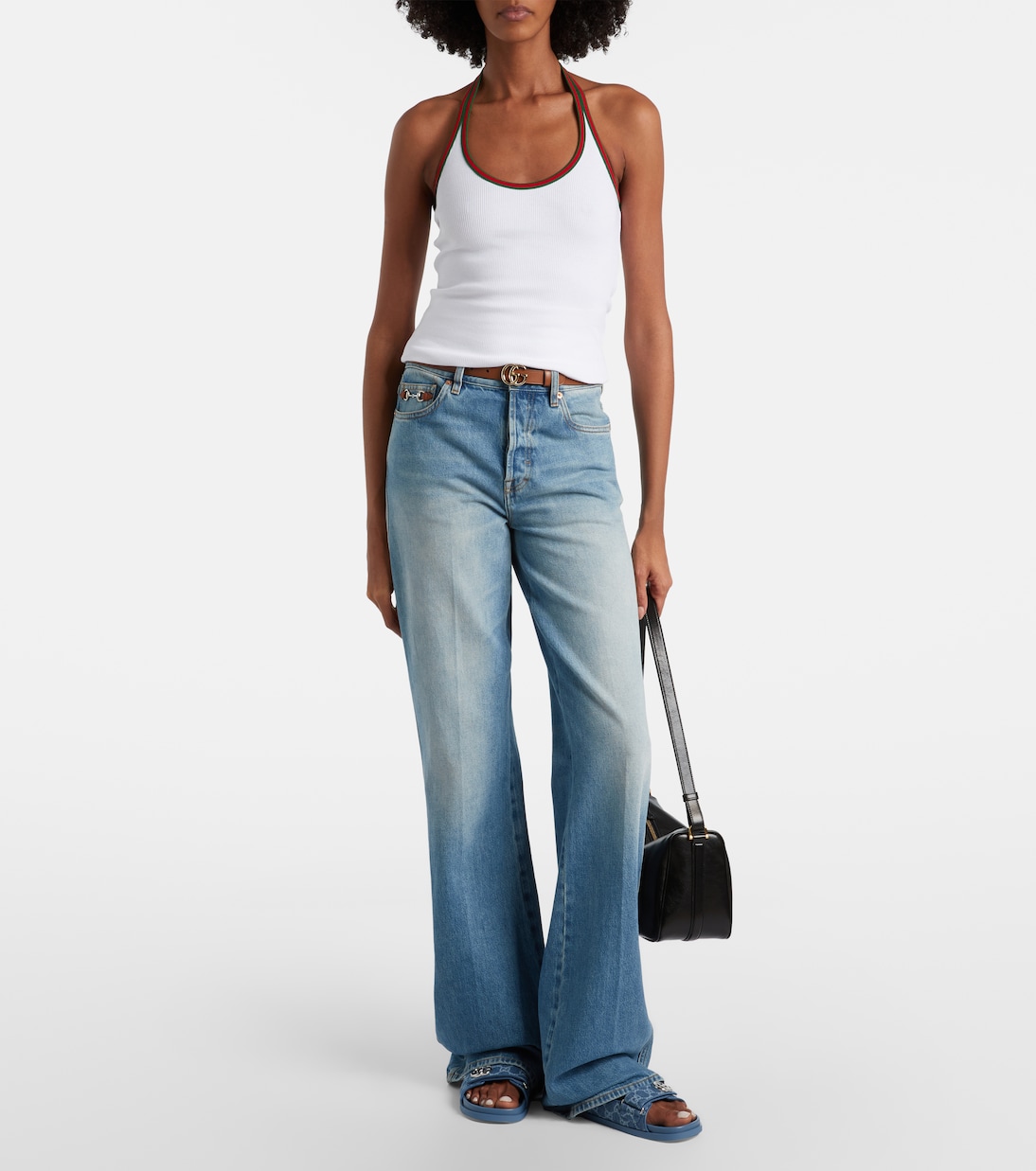 Sandalen GG aus Denim | Gucci