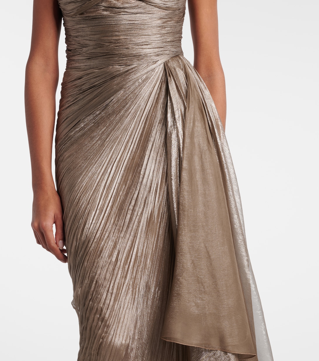 Jolie lace-trimmed silk bustier dress | Maria Lucia Hohan