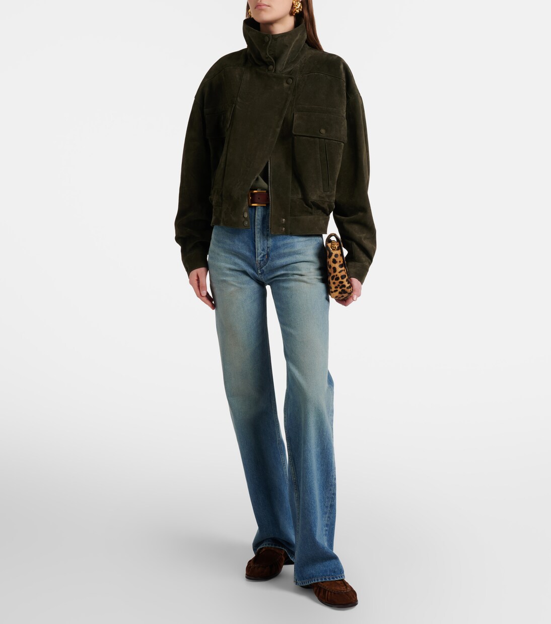 Le Loafer suede penny loafers | Saint Laurent