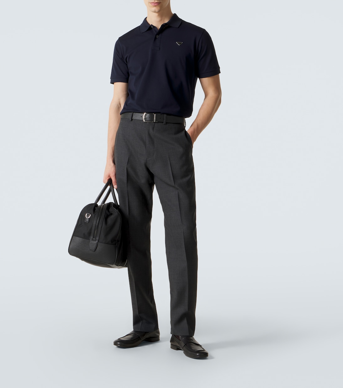 Cotton piqué polo shirt | Prada