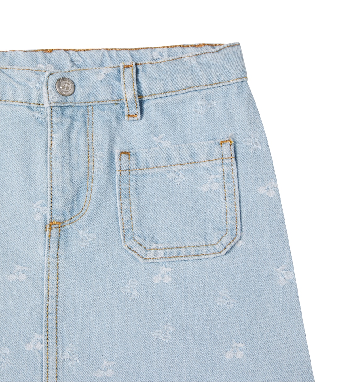 Tison embroidered denim skirt | Bonpoint