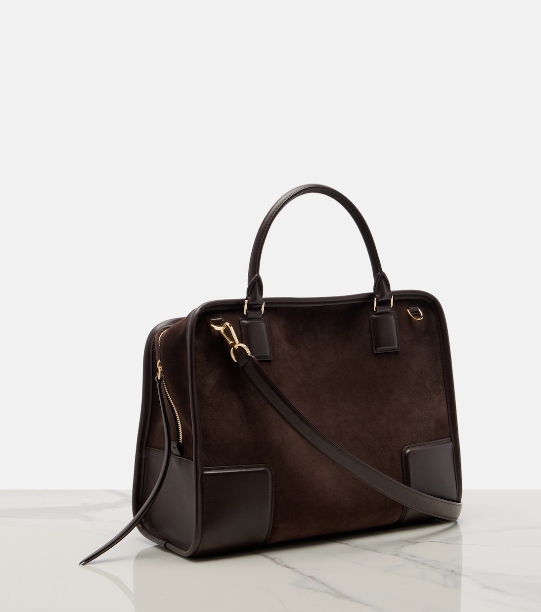 Amazona Large suede top-handle bag | Loewe