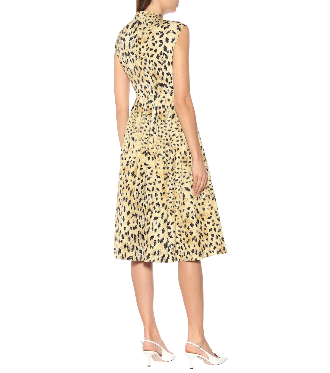 Robe imprimée en coton | Prada