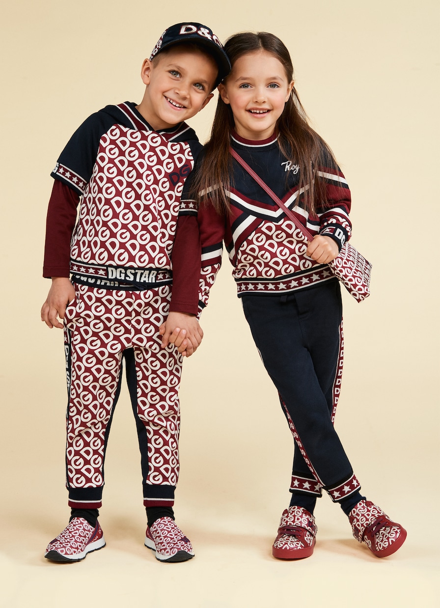 Felpa a stampa in cotone | Dolce&Gabbana Kids