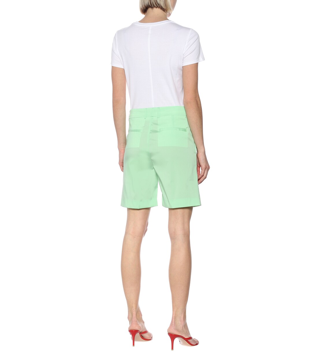 Emma taffeta Bermuda shorts | BERNADETTE