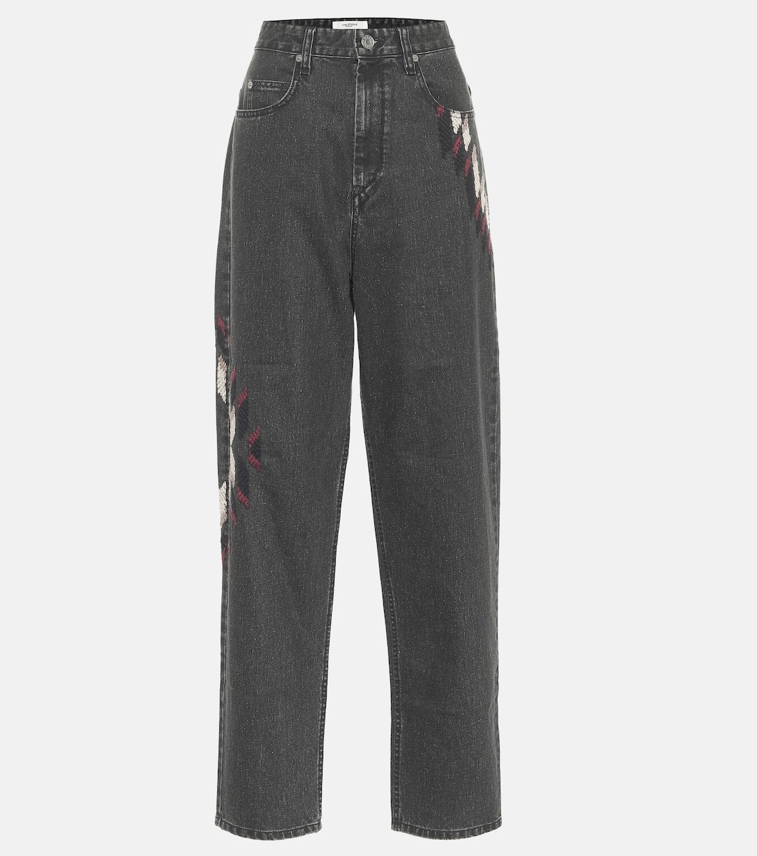 Corsyb embroidered high-rise straight jeans | Marant Etoile