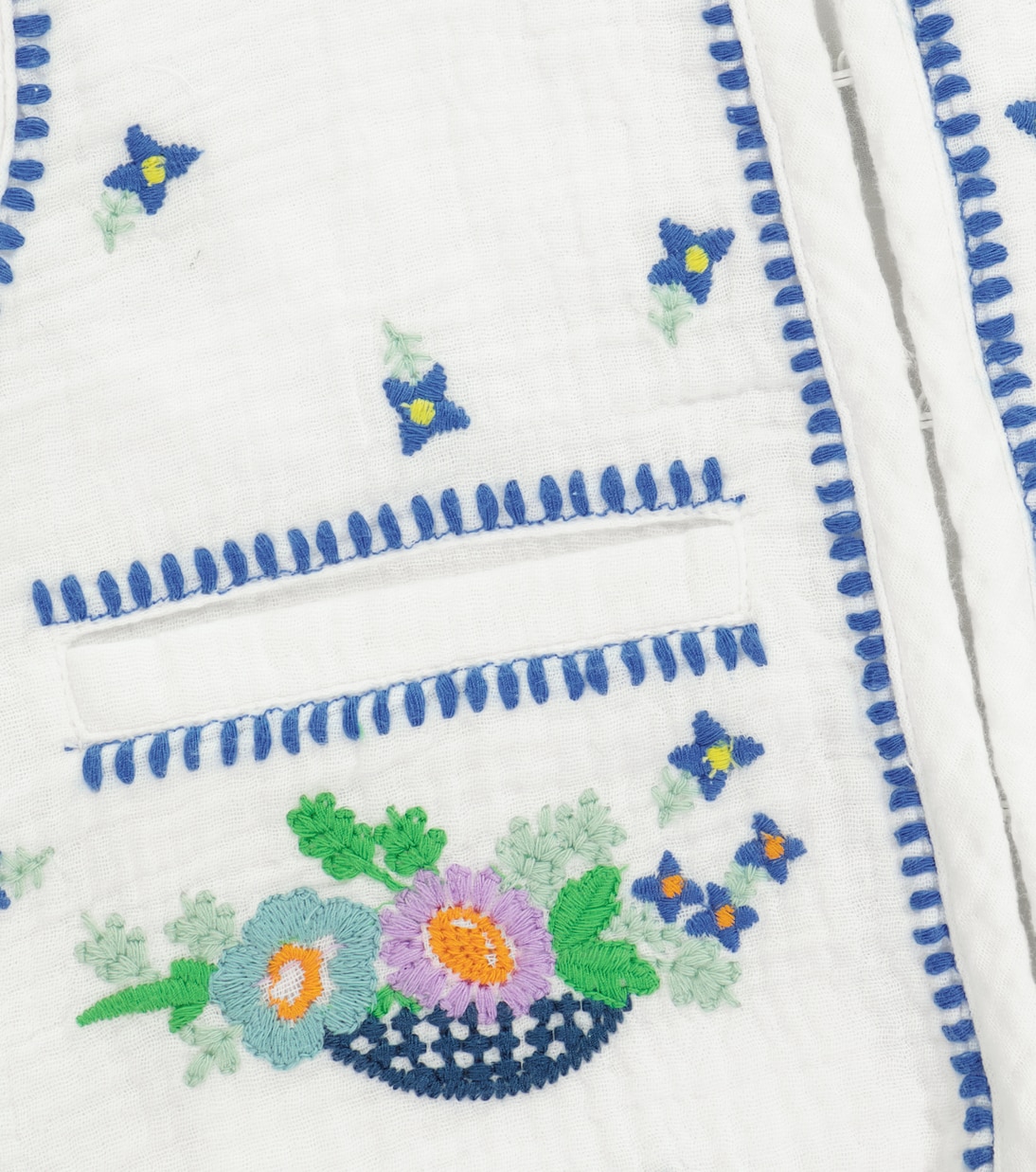 Chaleco de algodón bordado | Stella McCartney Kids