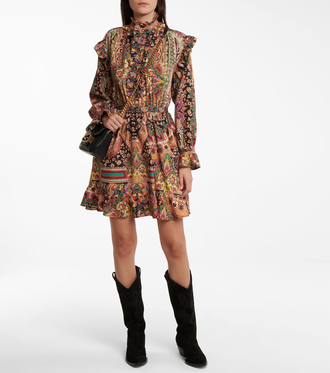 Minikleid aus Wolle und Seide | Etro