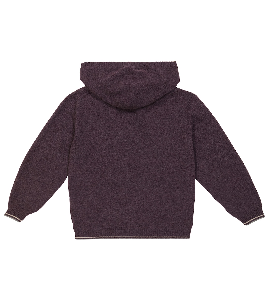 Felpa in lana, cashmere e seta con cappuccio | Brunello Cucinelli Kids