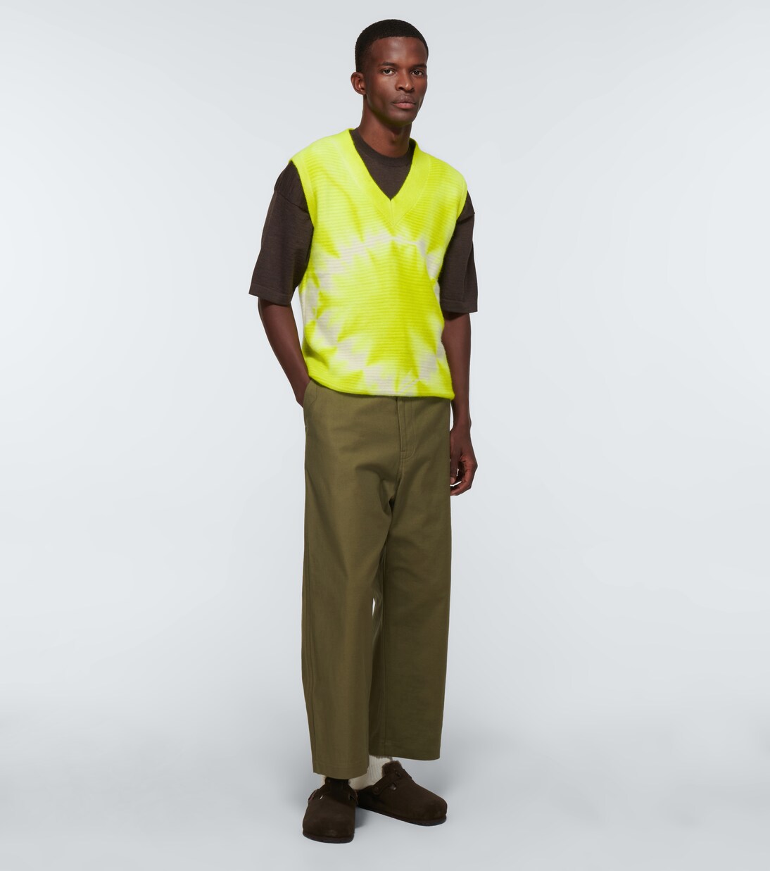 Gilet Diamond Horizon con scollo a V | The Elder Statesman