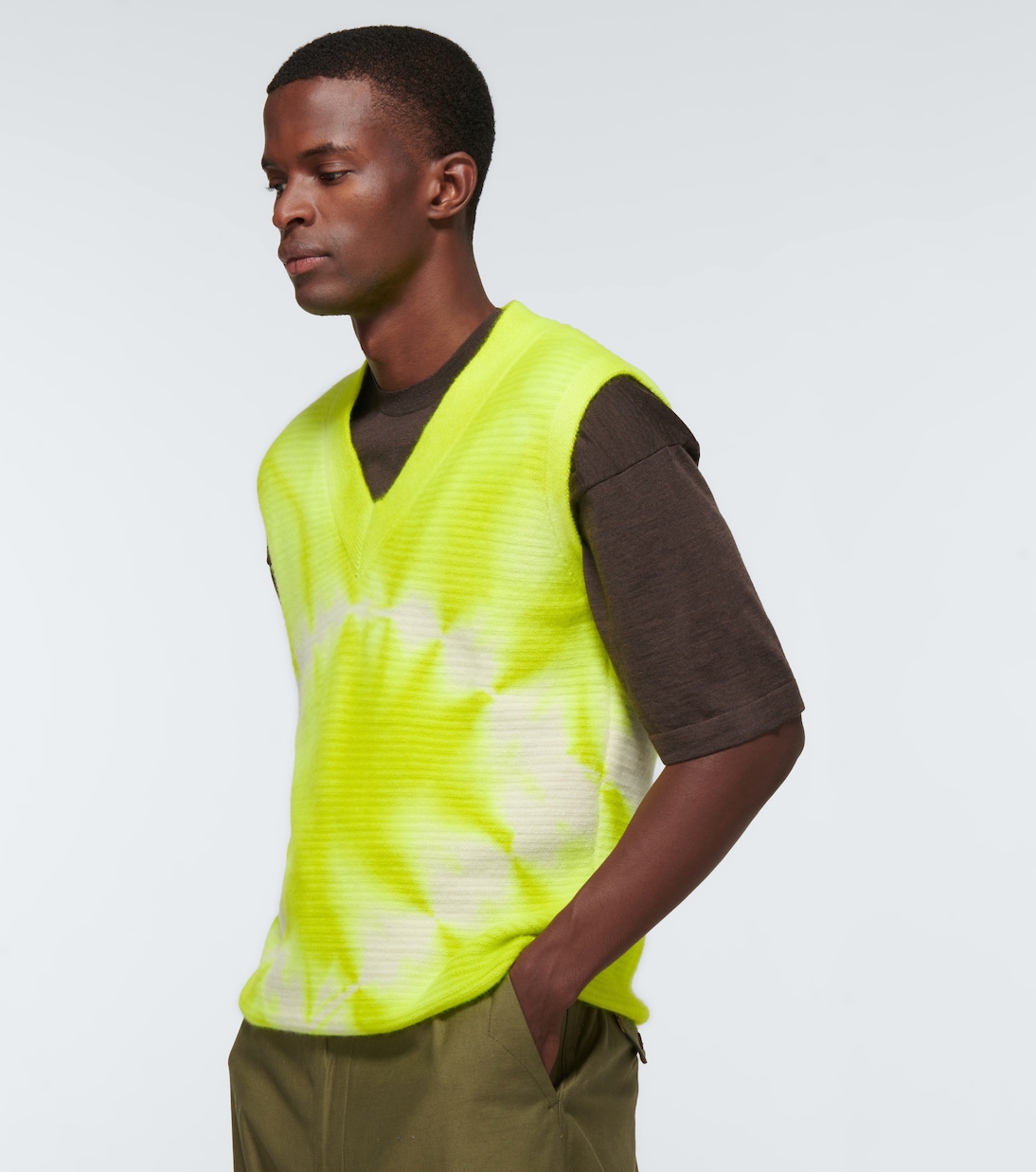 Gilet Diamond Horizon con scollo a V | The Elder Statesman