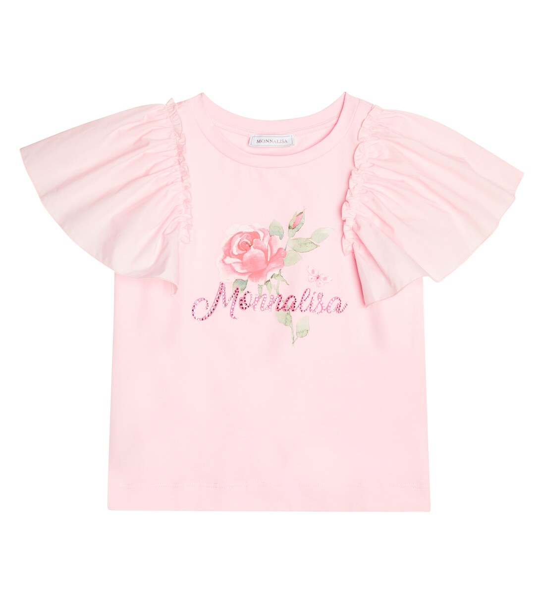 Camiseta en punto de mezcla de algodón | Monnalisa
