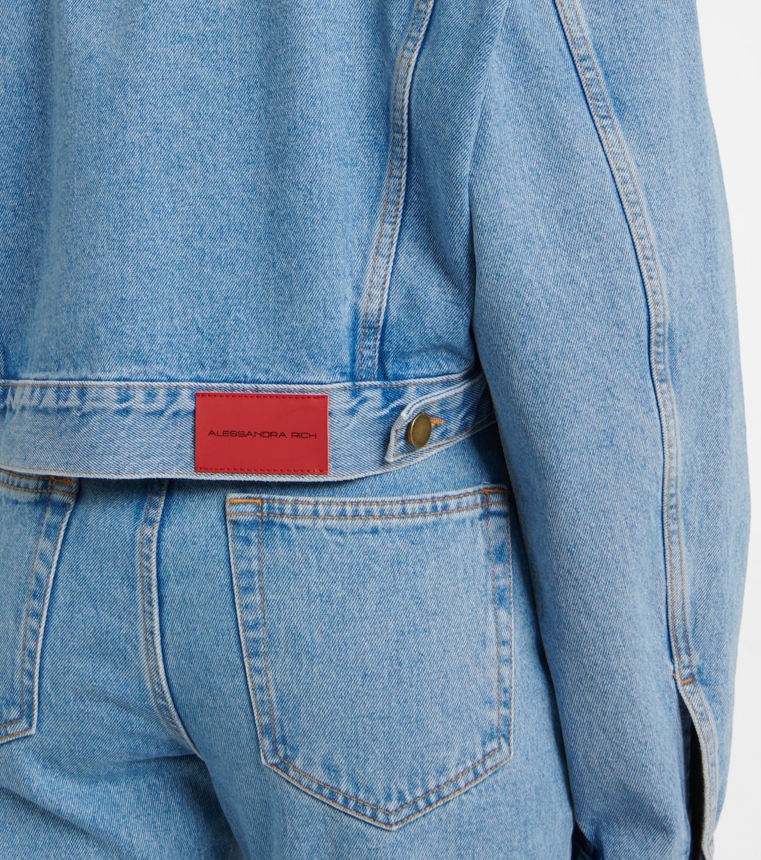 Verzierte Cropped-Jeansjacke | Alessandra Rich