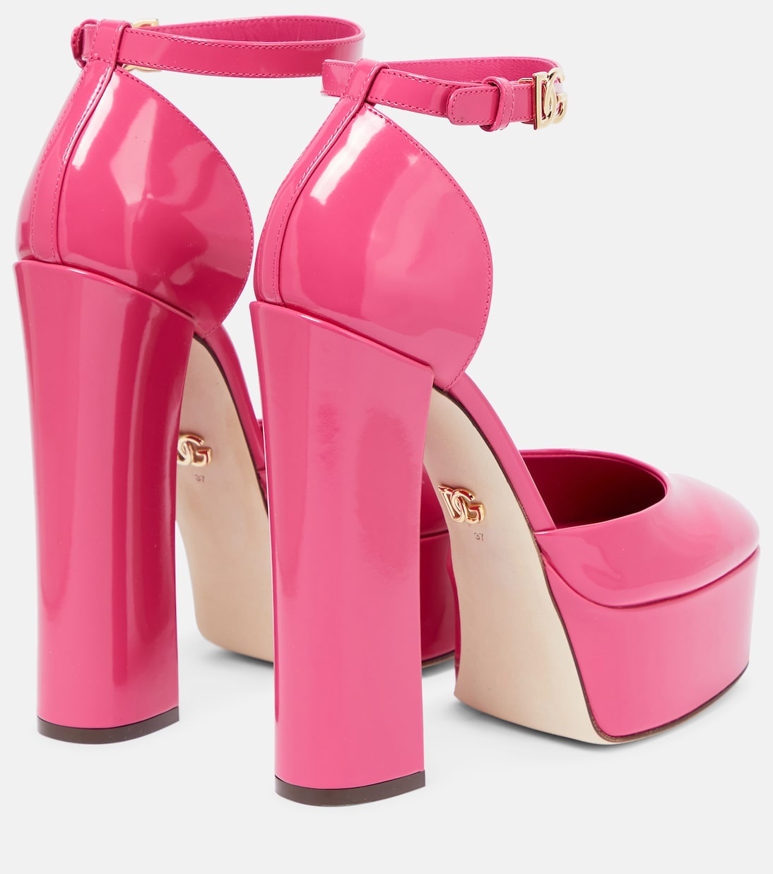 Sandalias de piel con plataforma | Dolce&Gabbana