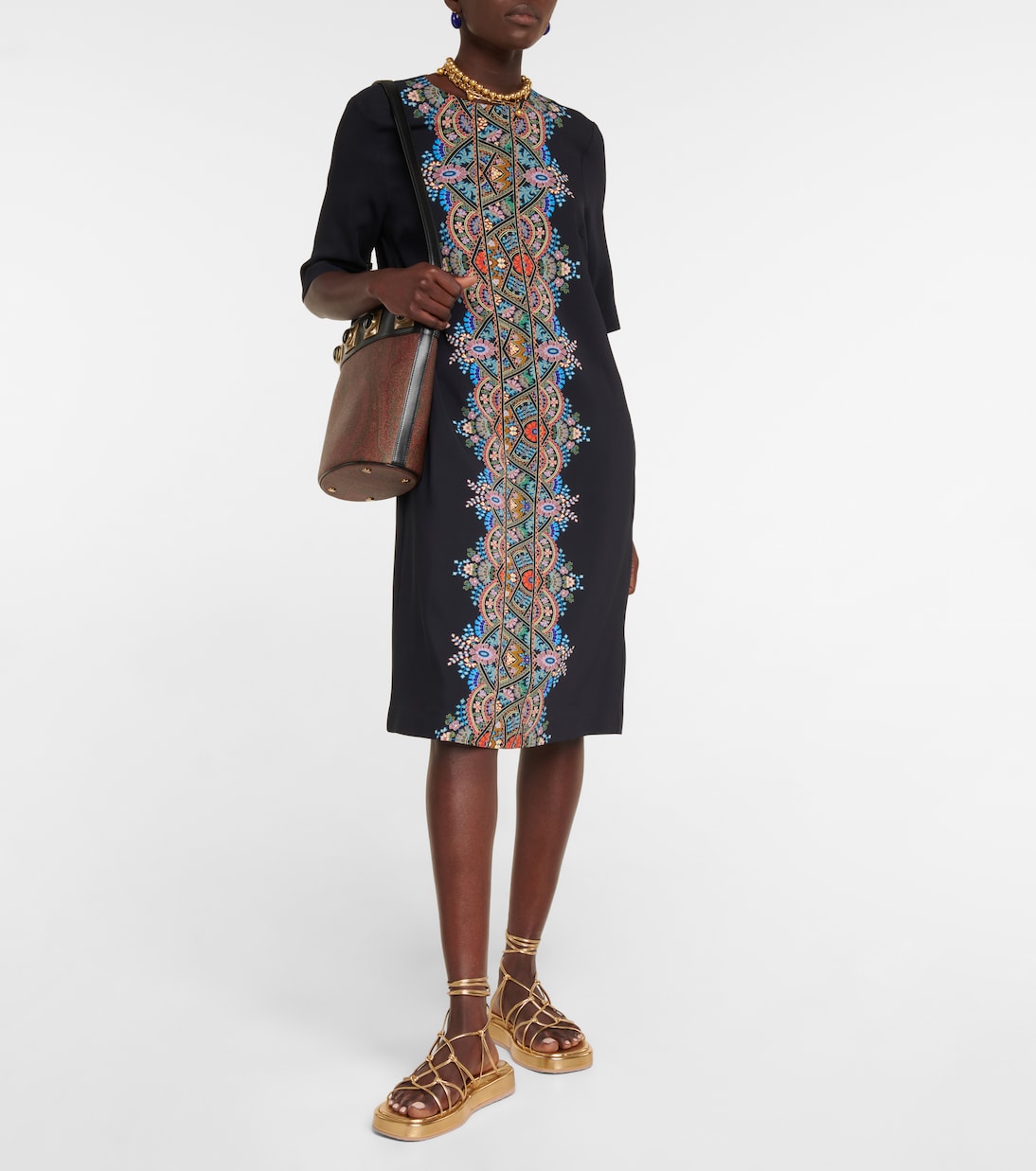 Printed jersey tunic dress | Etro