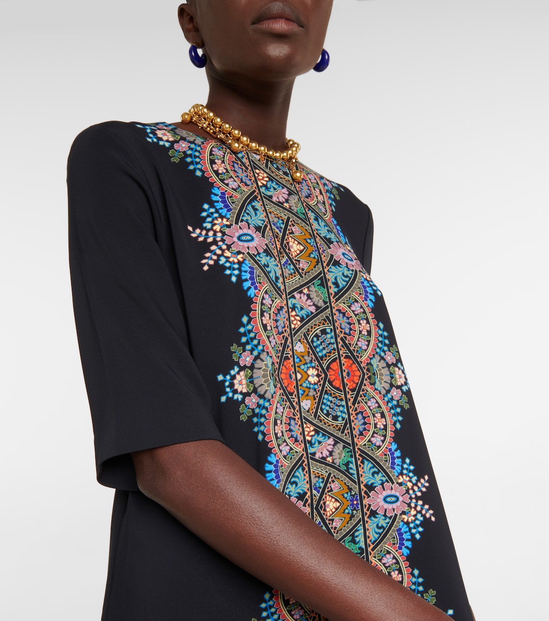 Printed jersey tunic dress | Etro