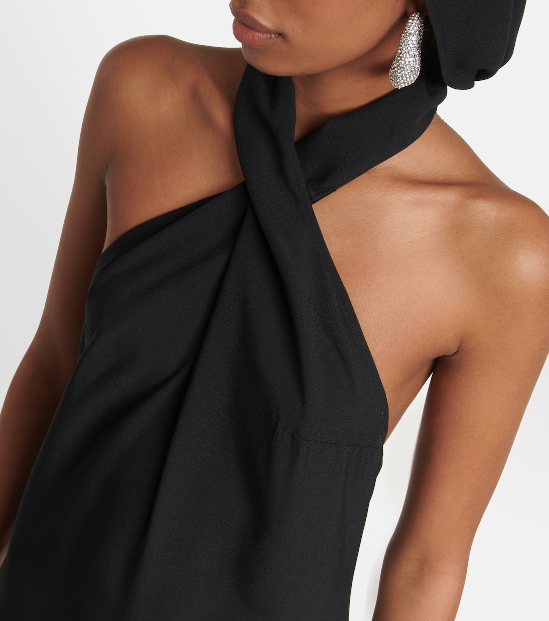Diablo halterneck crêpe maxi dress | Taller Marmo