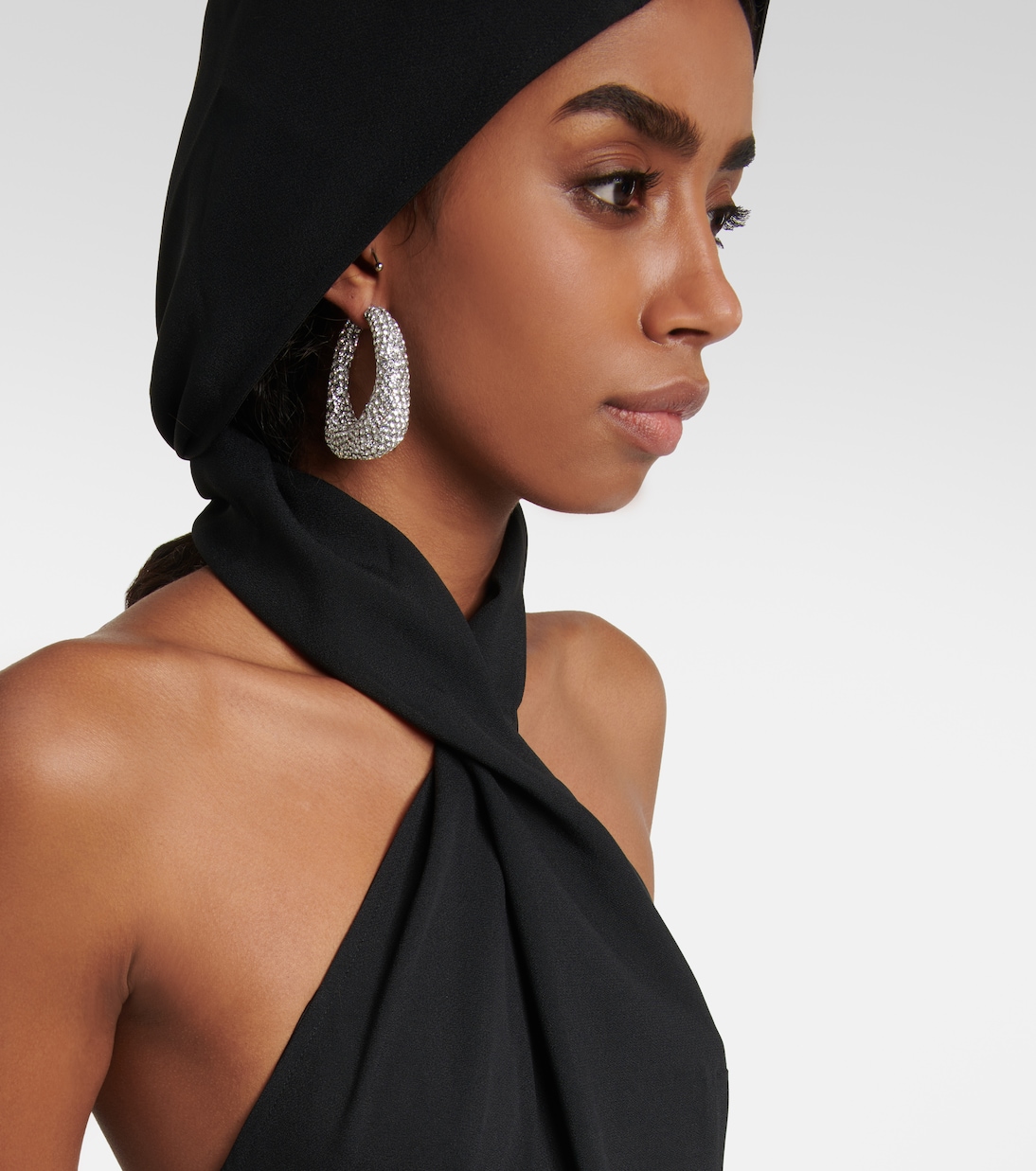 Diablo halterneck crêpe maxi dress | Taller Marmo