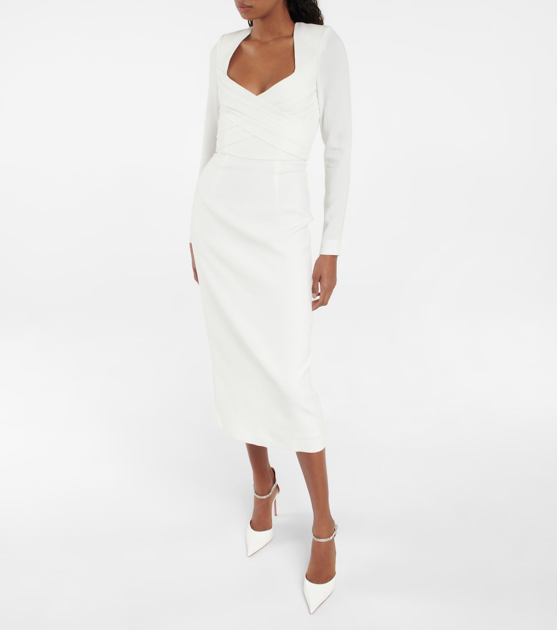 Bridal Phoebe midi dress | Rebecca Vallance