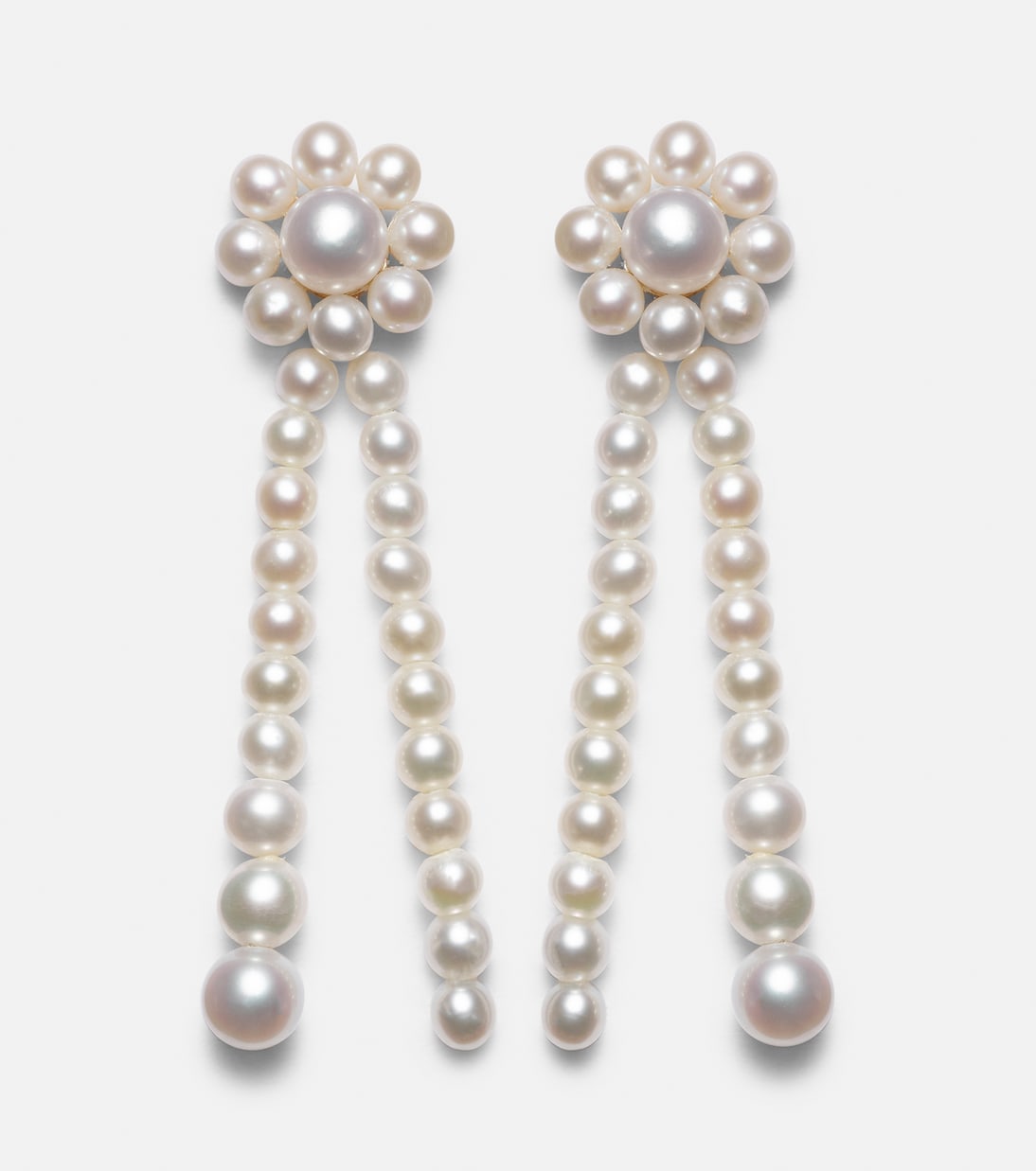 Boucles d’oreilles Promenade de Fleur en or 14 ct et perles d’eau douce | Sophie Bille Brahe