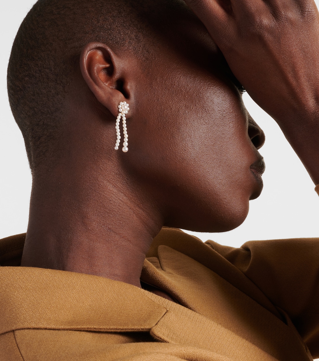 Boucles d’oreilles Promenade de Fleur en or 14 ct et perles d’eau douce | Sophie Bille Brahe