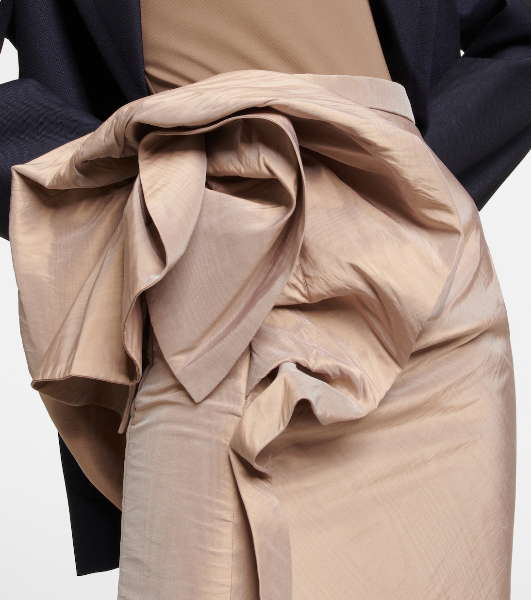 Falda midi drapeada | Maison Margiela