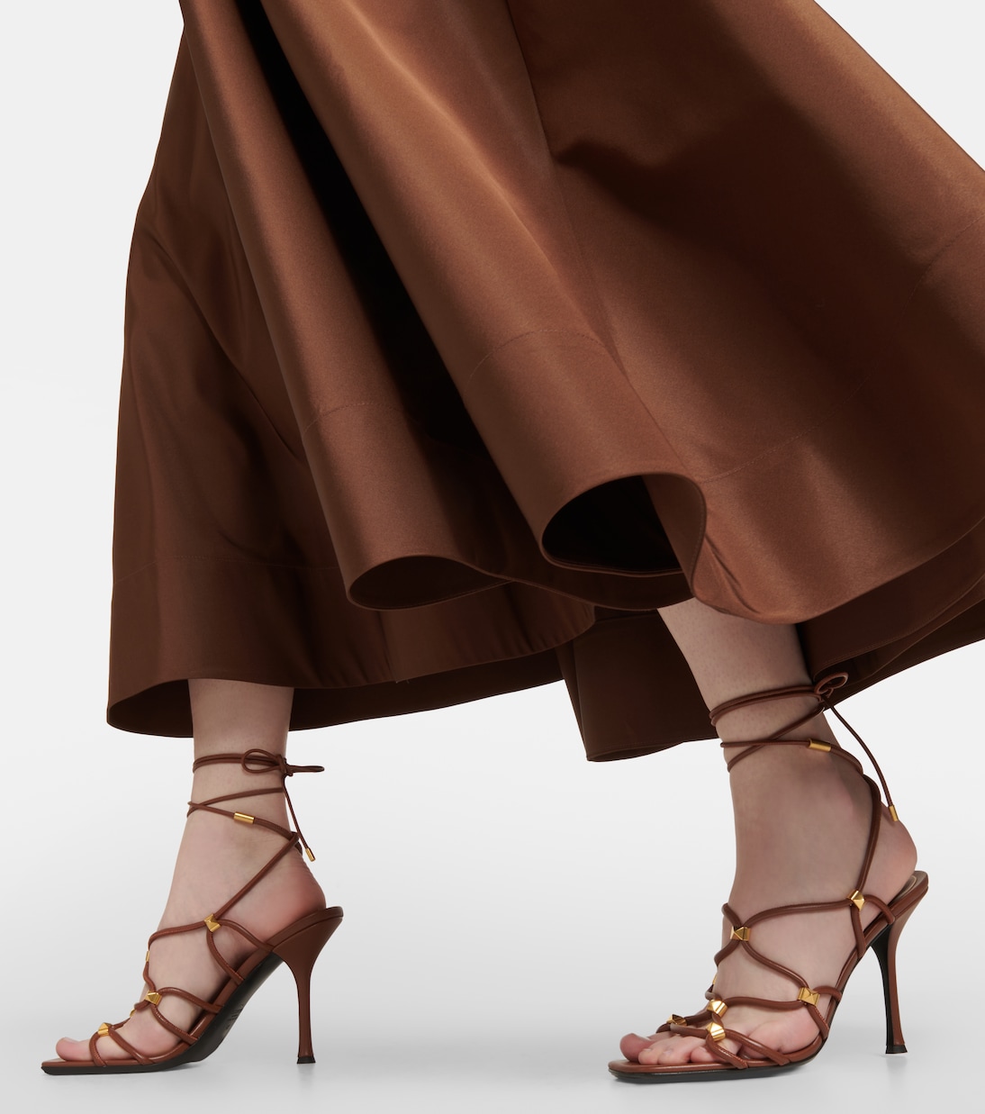 Sandalen Rockstud Net aus Leder | Valentino Garavani