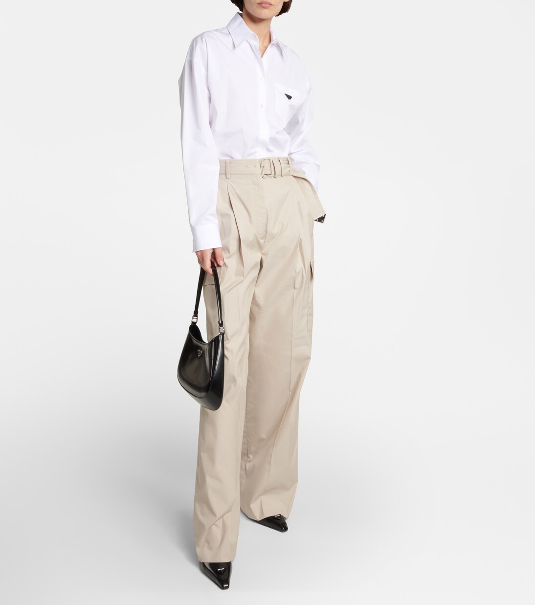 Camicia in popeline di cotone | Prada