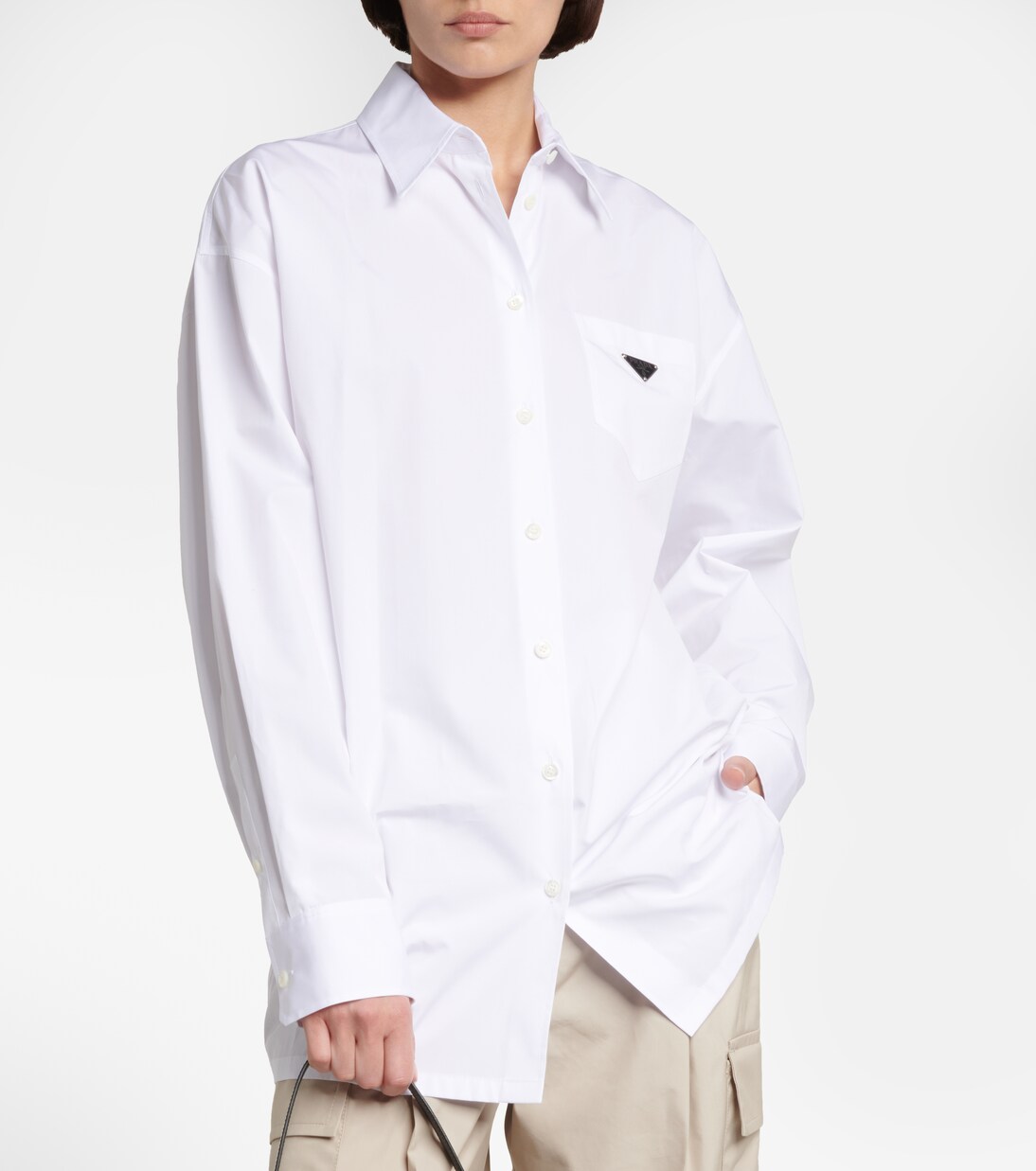 Camicia in popeline di cotone | Prada