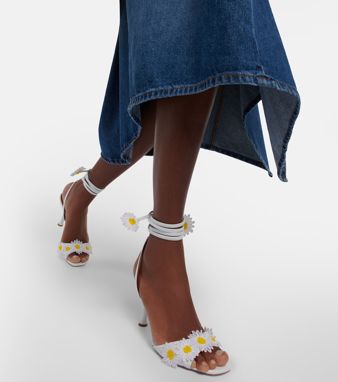 x Emily in Paris Mindy embellished leather sandals | Malone Souliers