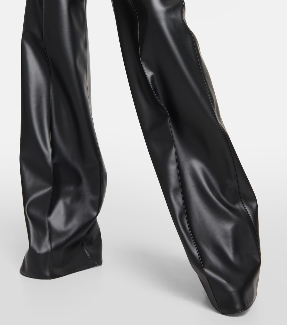 Strapless faux-leather jumpsuit | Alex Perry