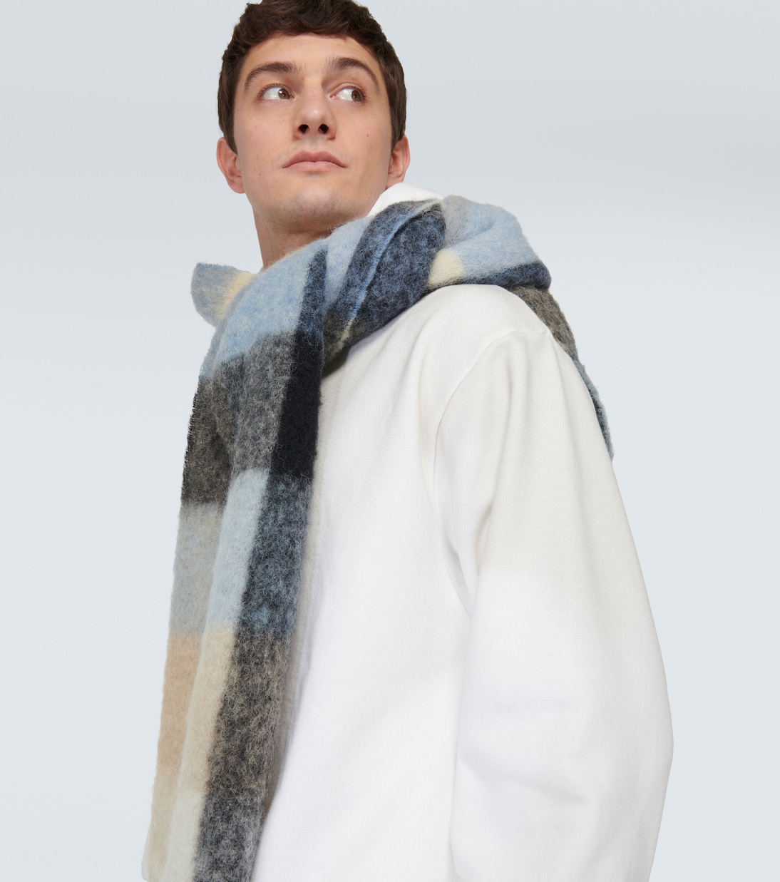 Sudadera en mezcla de algodón con logo | Acne Studios