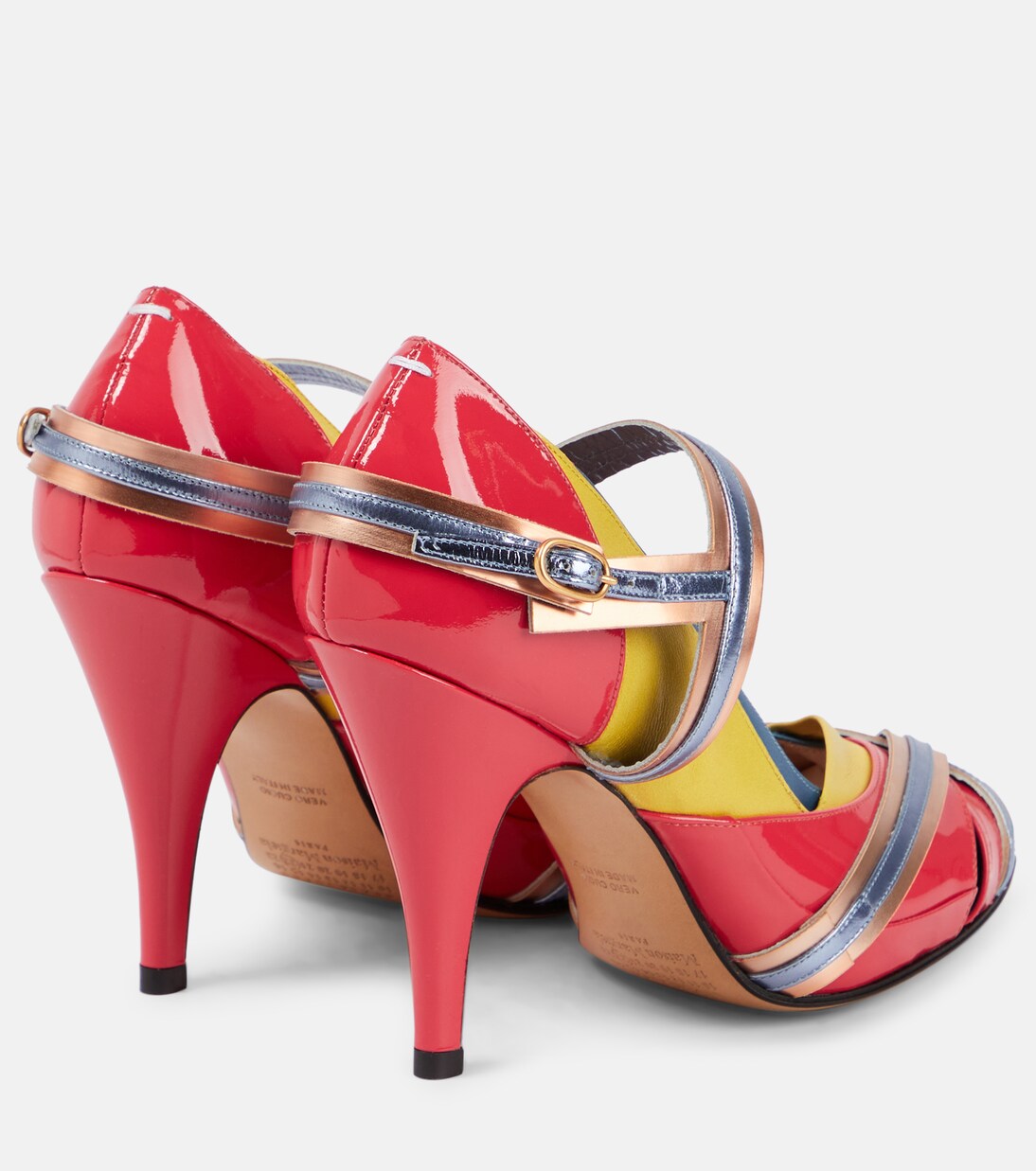 Salones Tabi de piel adornada | Maison Margiela