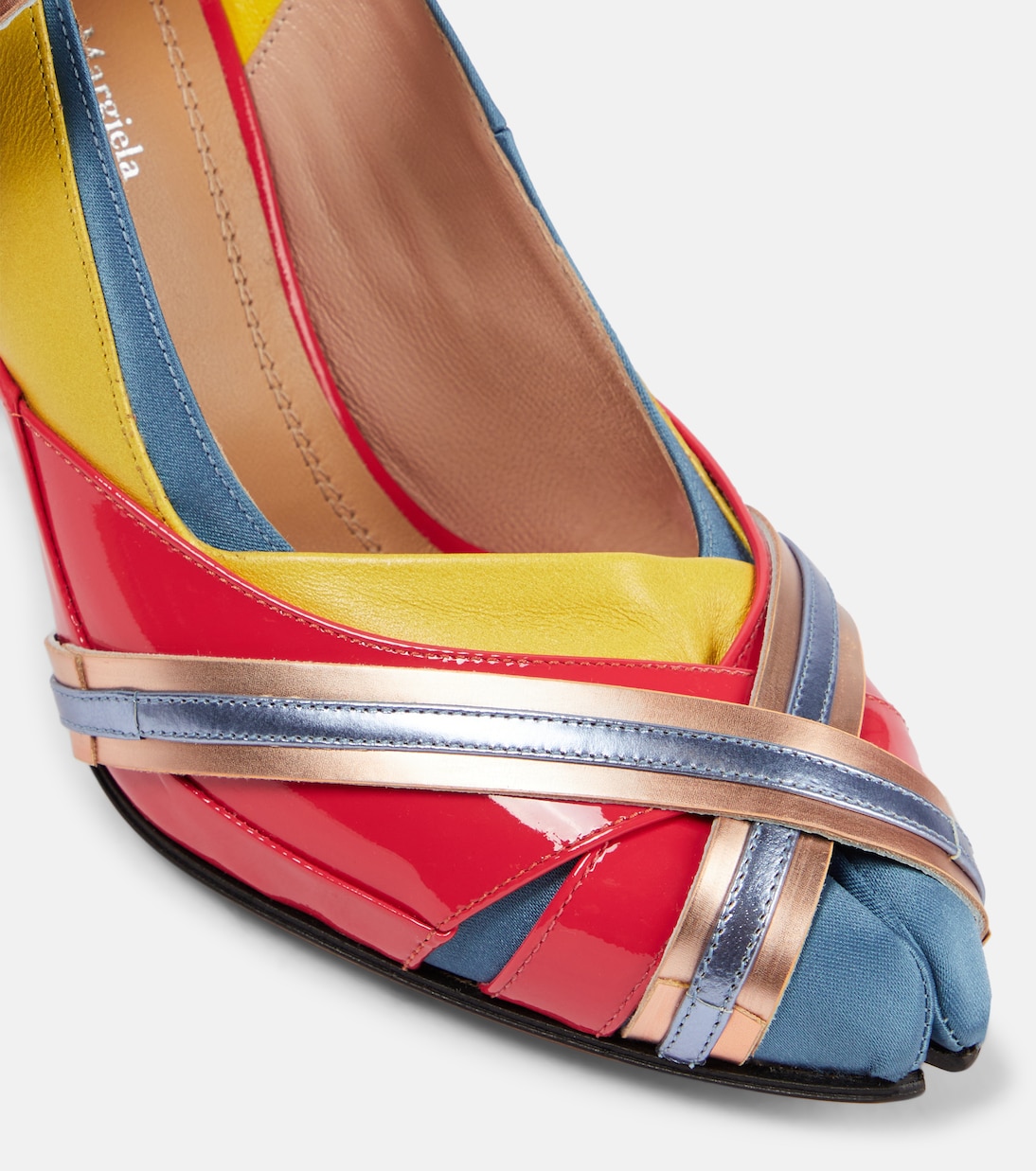 Salones Tabi de piel adornada | Maison Margiela