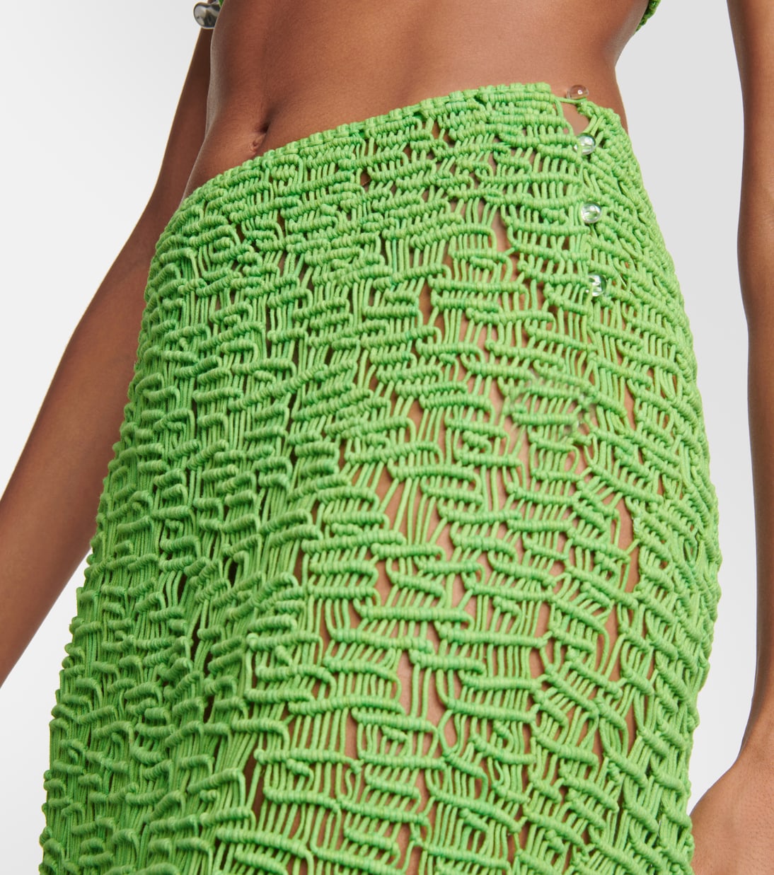 Element fringed cotton midi skirt | Roberta Einer