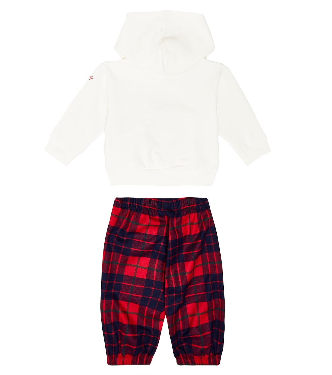 Baby printed fleece hoodie and pant set | Il Gufo