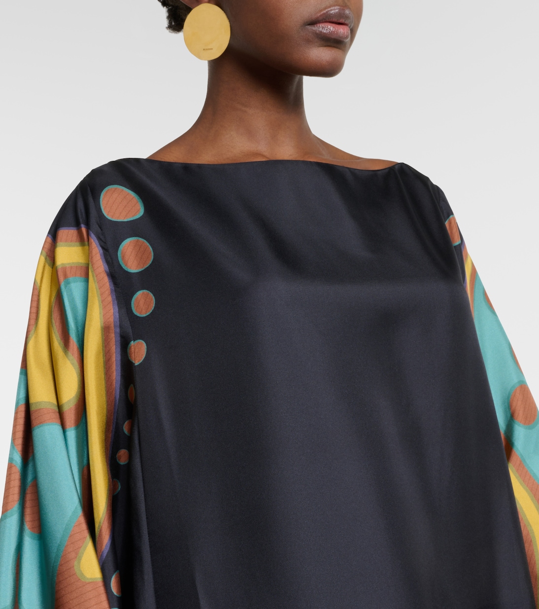 Robe Opera aus Twill mit Federn | La DoubleJ