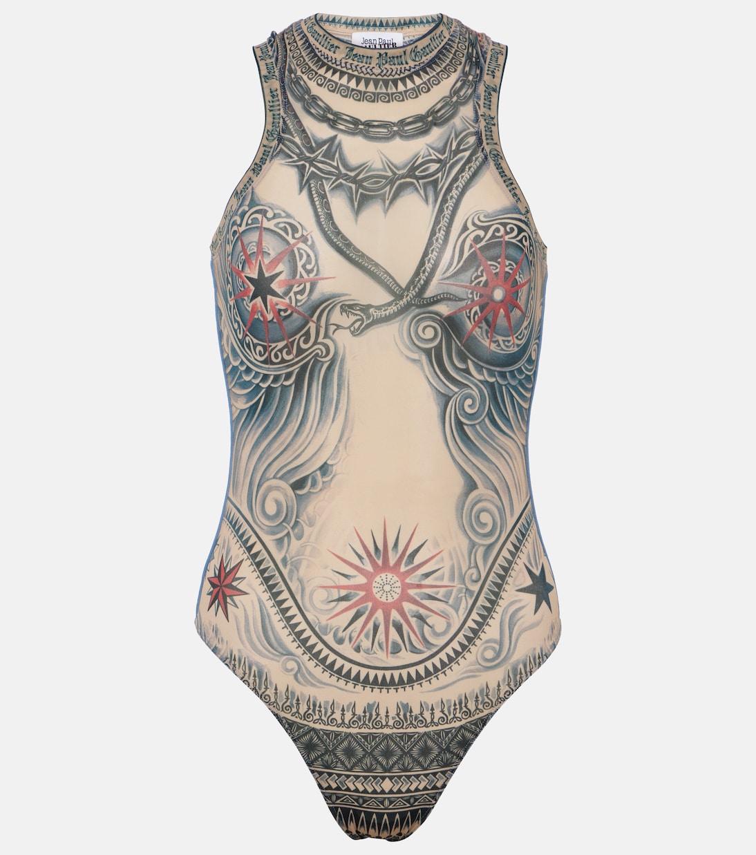 Tattoo Collection printed bodysuit | Jean Paul Gaultier