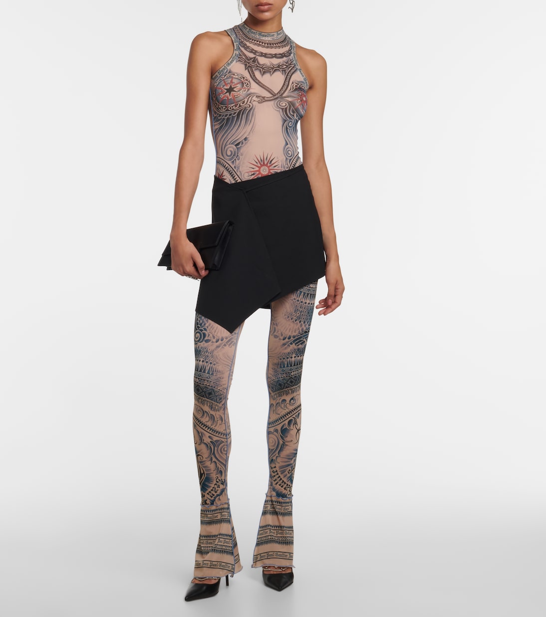Tattoo Collection printed bodysuit | Jean Paul Gaultier