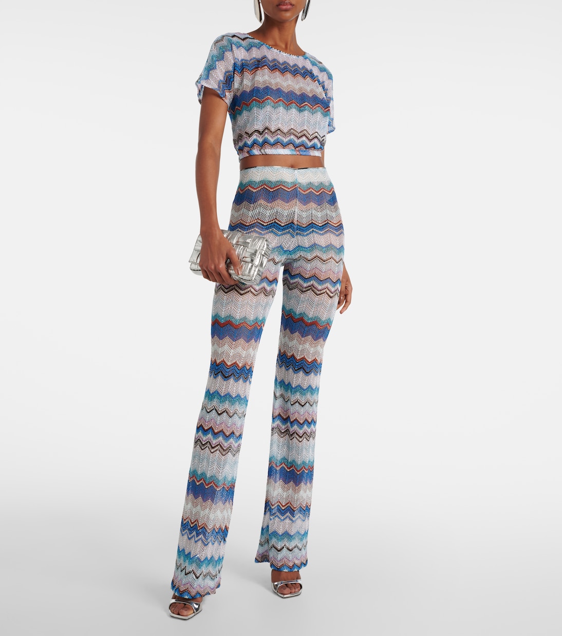 Crop top de punto calado zigzag | Missoni Mare