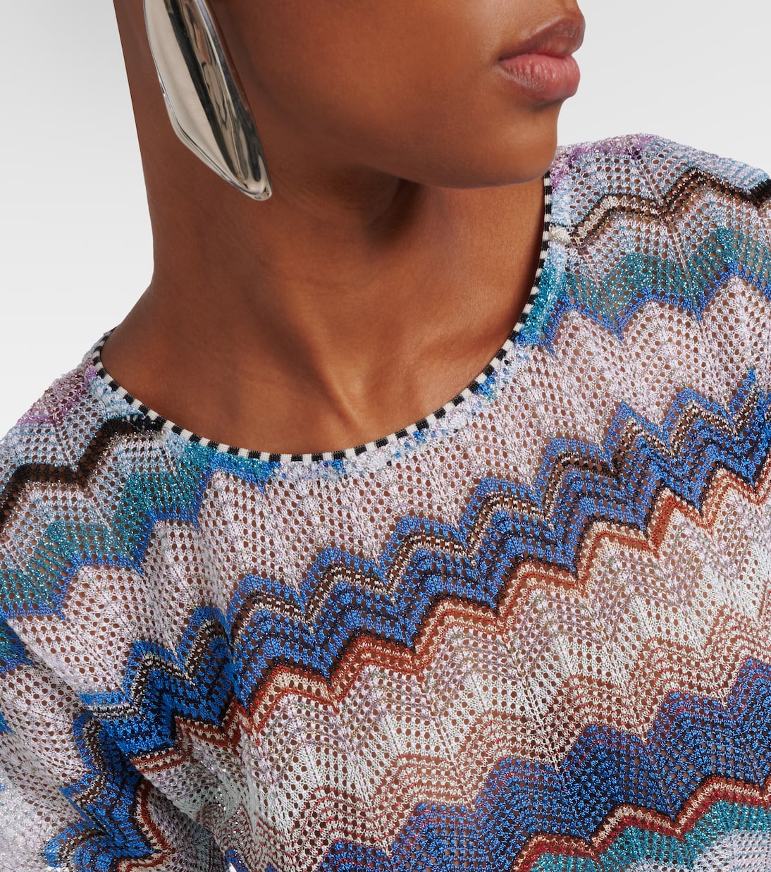 Crop top de punto calado zigzag | Missoni Mare