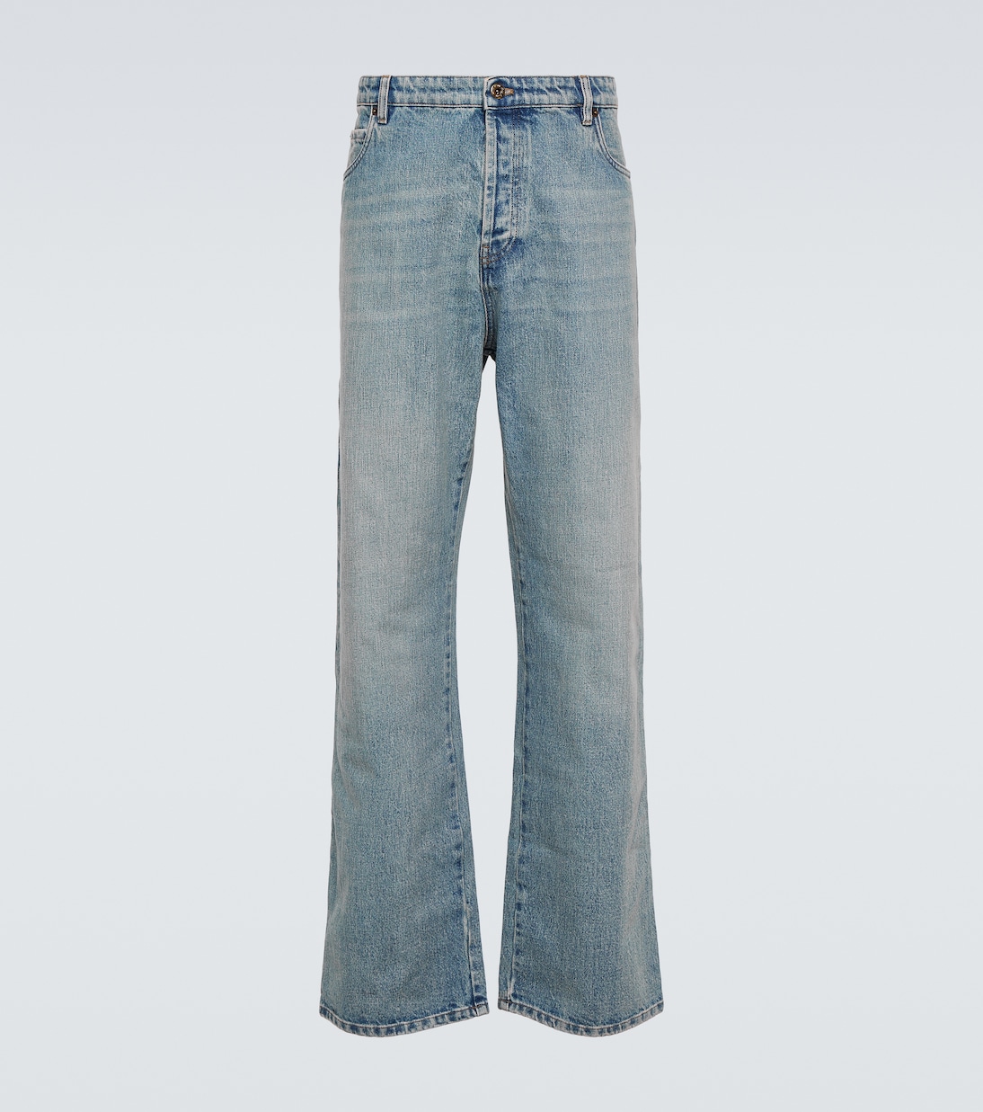 Jeans a gamba larga e vita bassa | Miu Miu