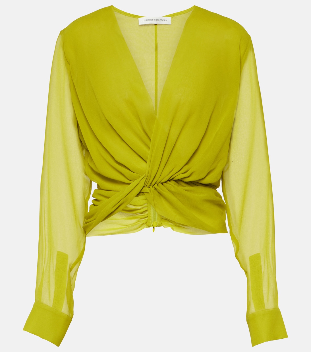 Springs silk georgette blouse | Christopher Esber