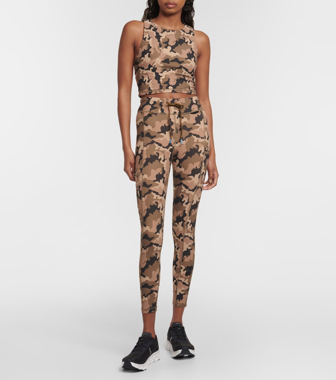 Trekky camouflage mid-rise leggings | The Upside