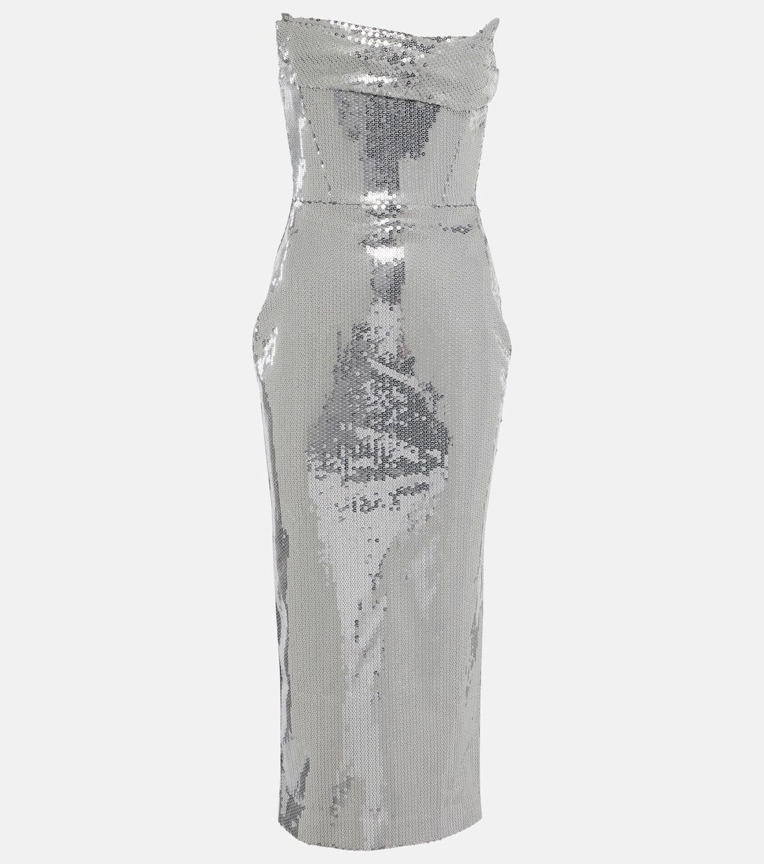Robe bustier midi à sequins | Alex Perry