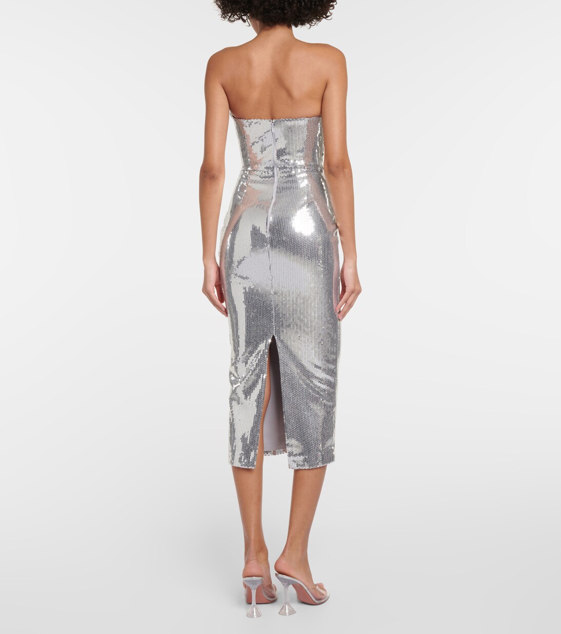 Robe bustier midi à sequins | Alex Perry