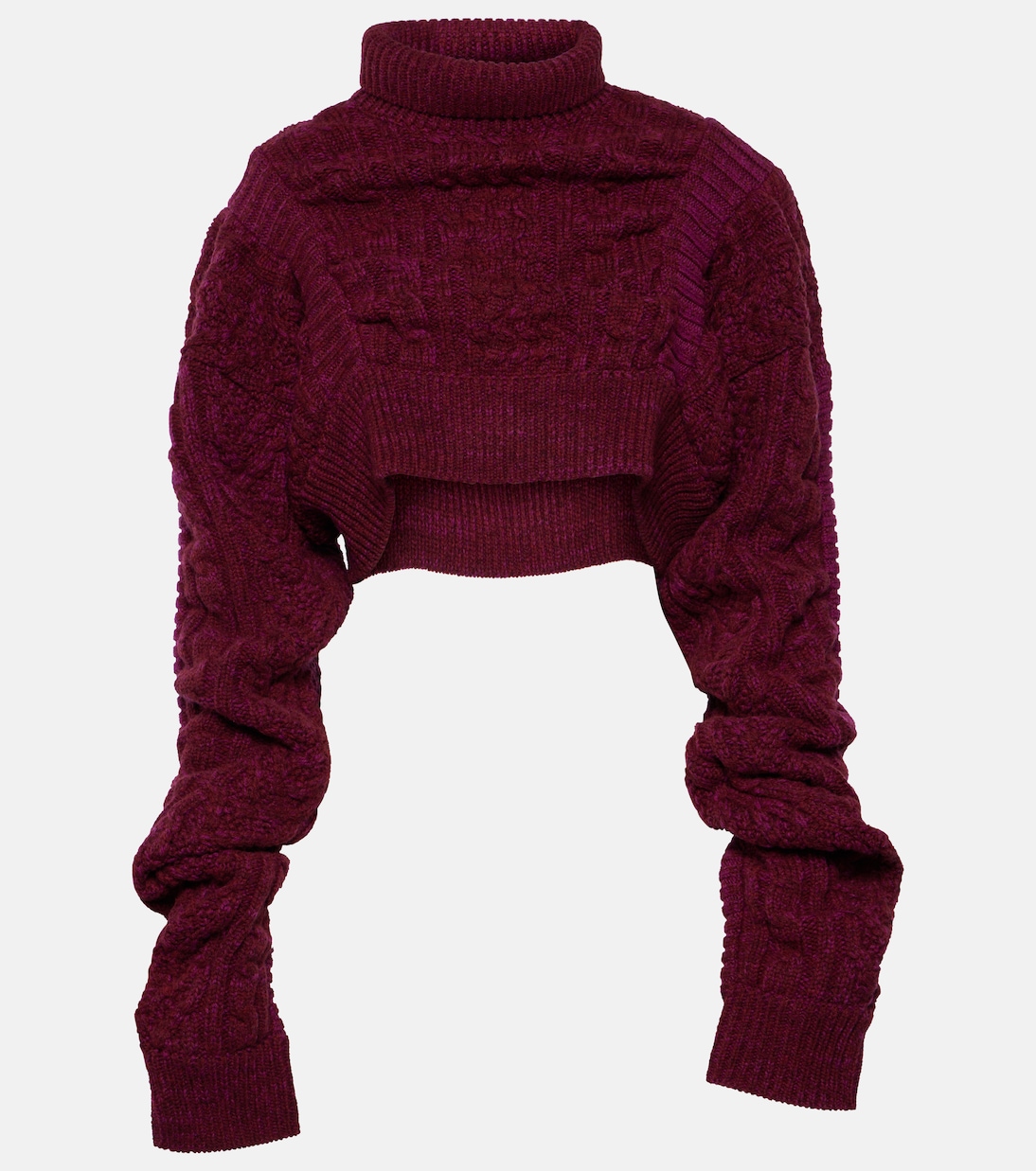 Cropped-Pullover aus Wolle | Noir Kei Ninomiya